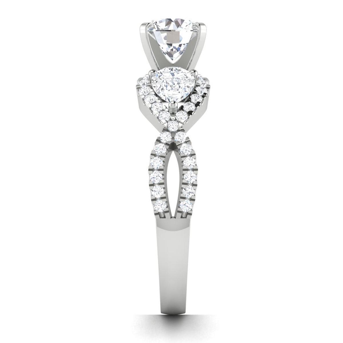 Zoe in 18k White Gold — view 4