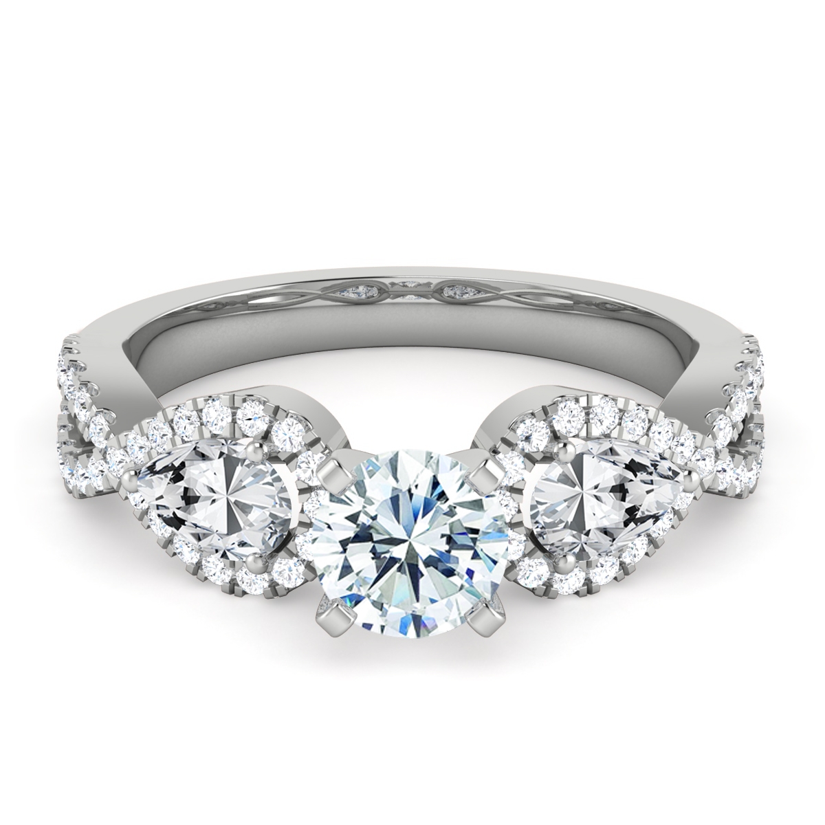 Zoe in 18k White Gold