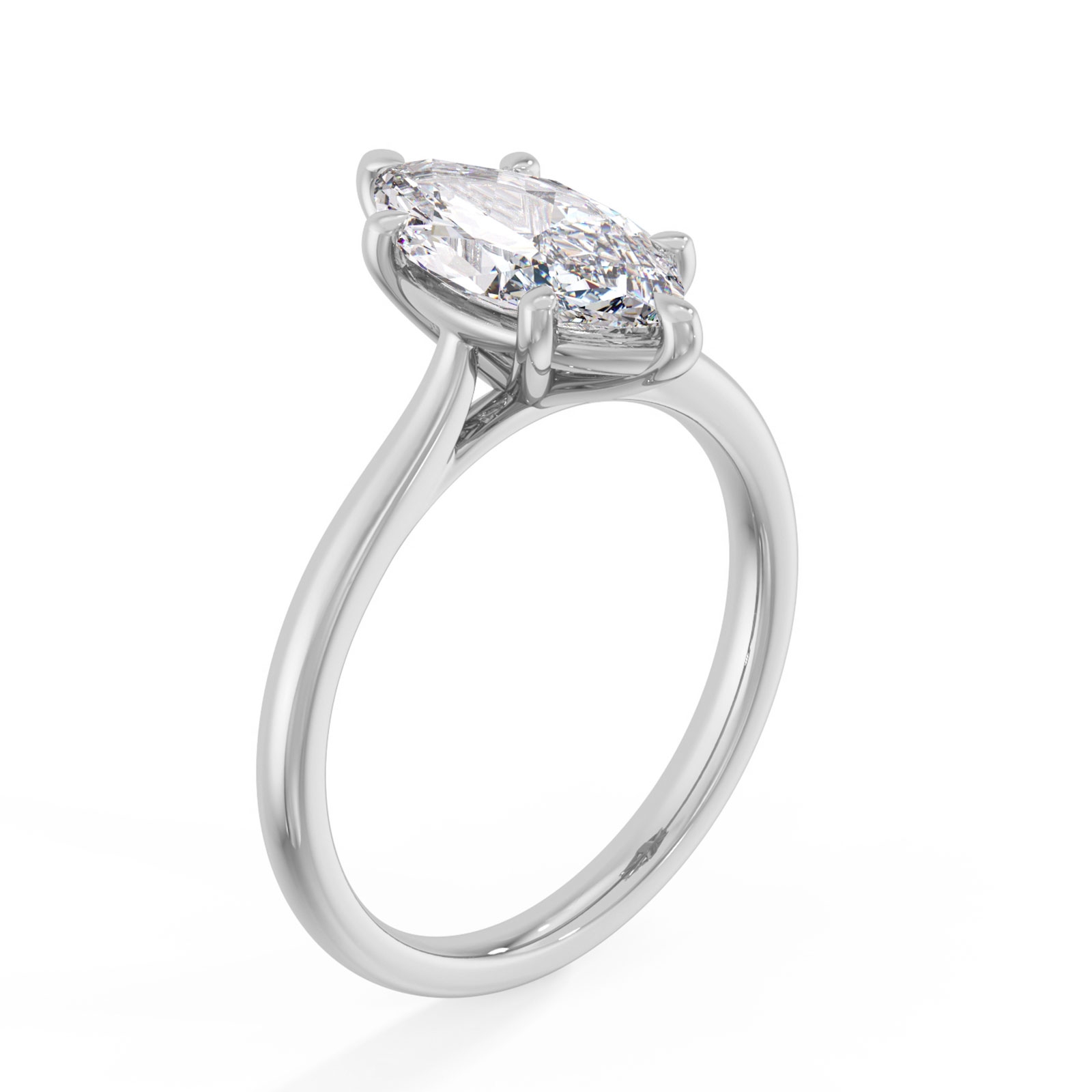 Sammy in 18k White Gold — view 2