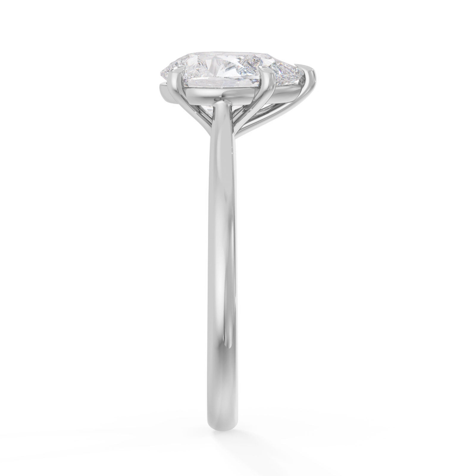 Nerissa in 18k White Gold — view 4