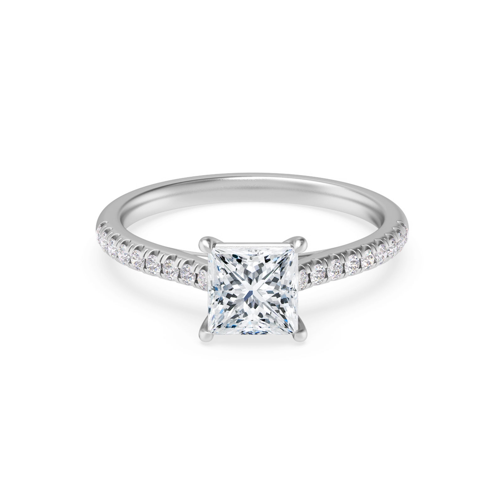 Dinah in 18k White Gold