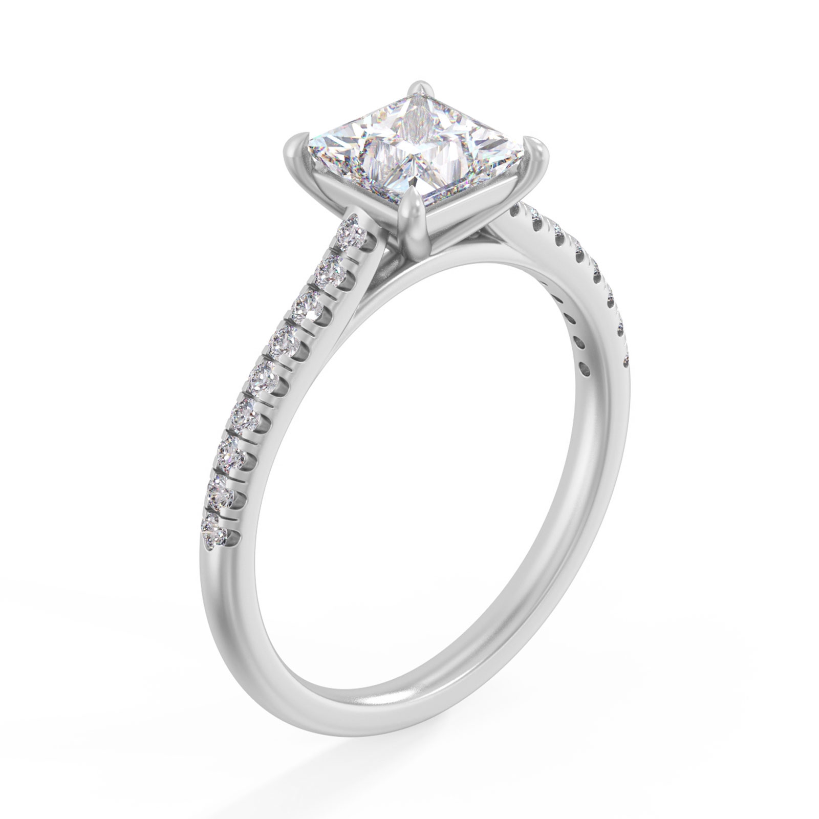 Dinah in 18k White Gold — view 2