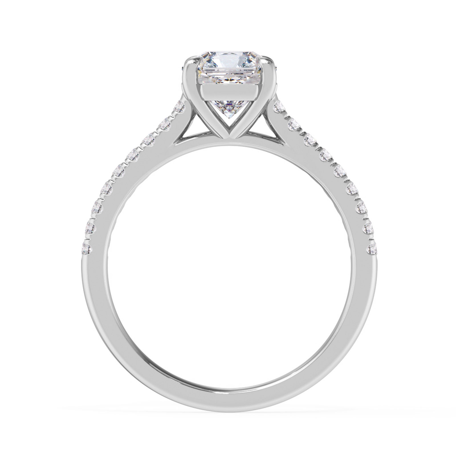 Aster in 18k White Gold — view 3