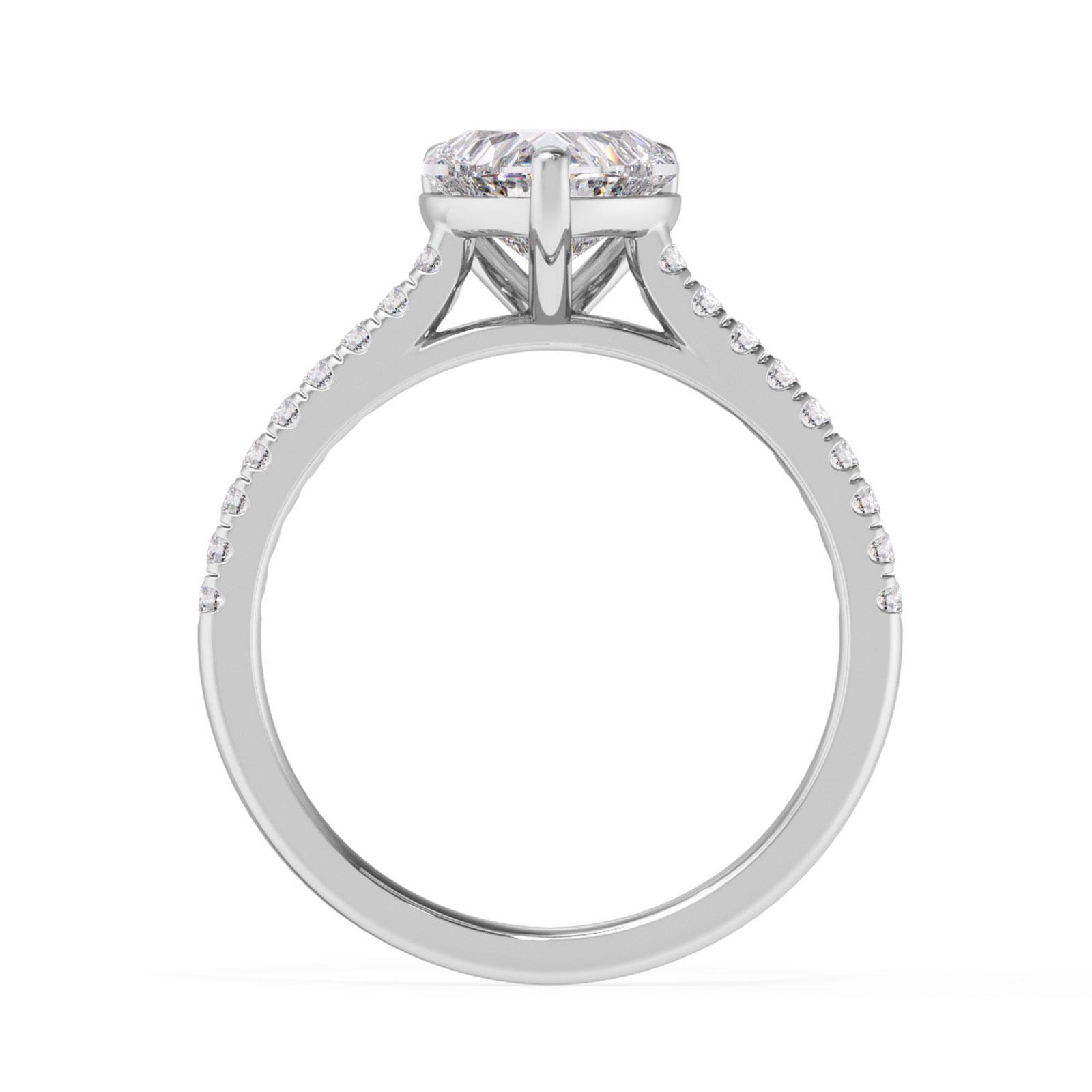Presley in 18k White Gold — view 3