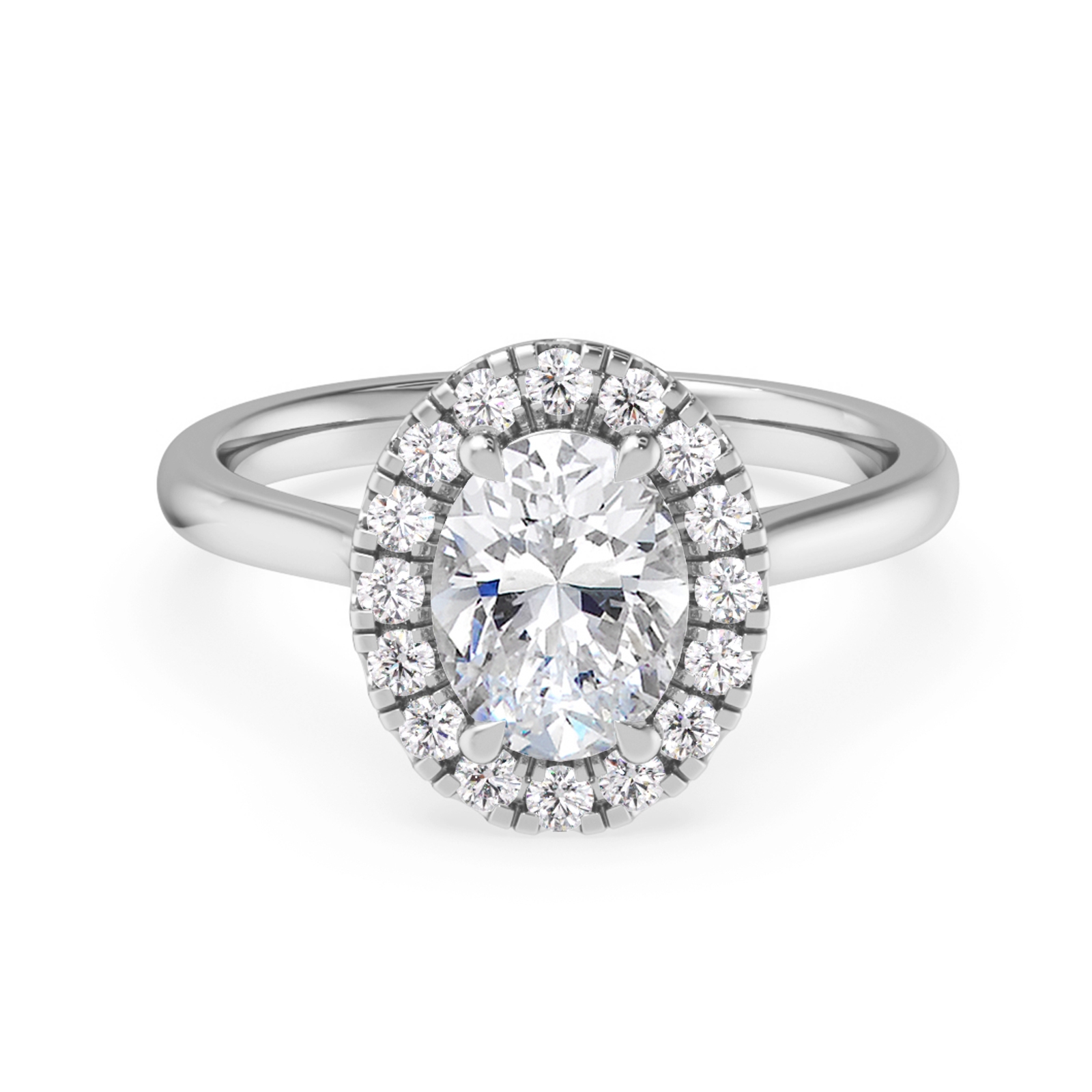 Delia in 18k White Gold