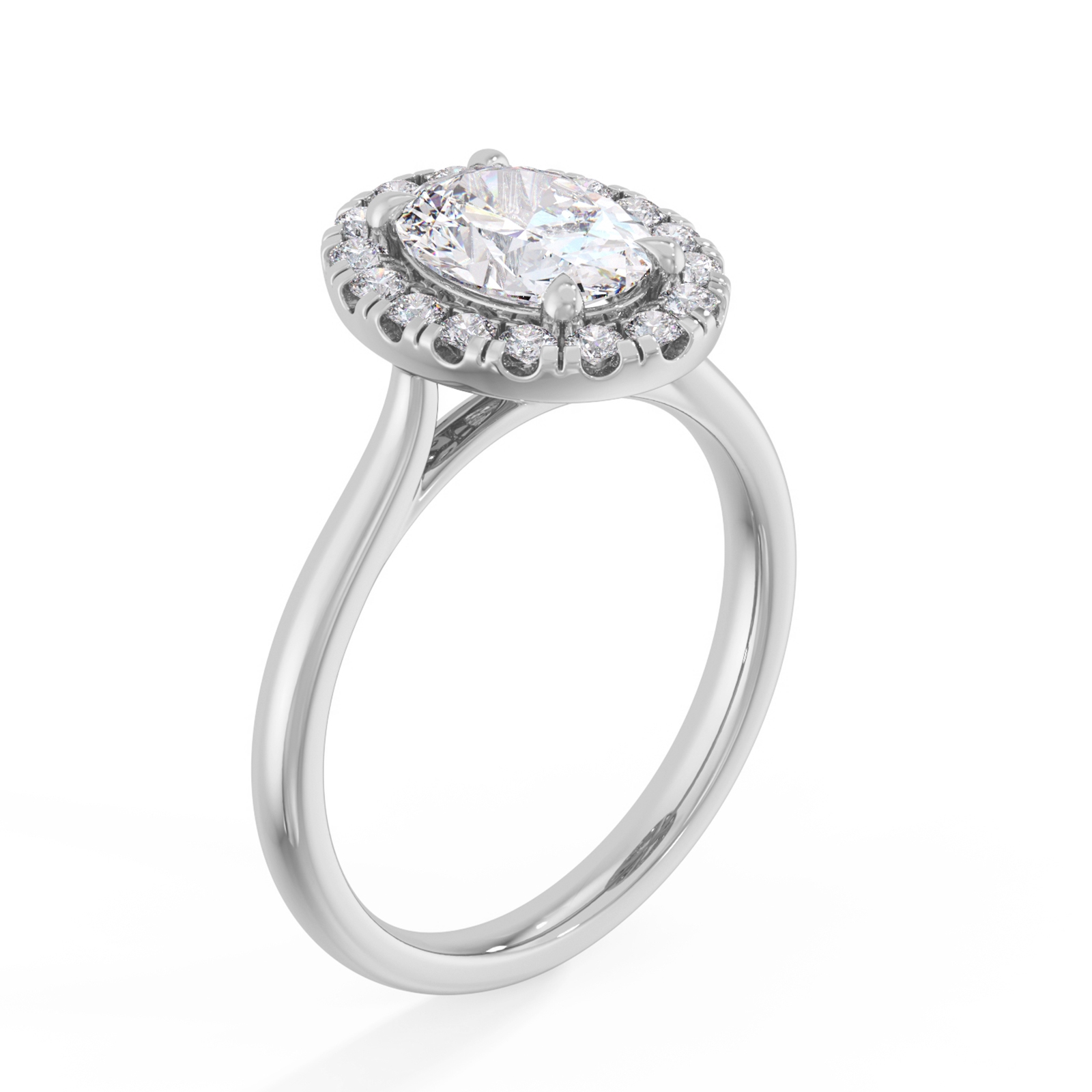 Delia in 18k White Gold — view 2