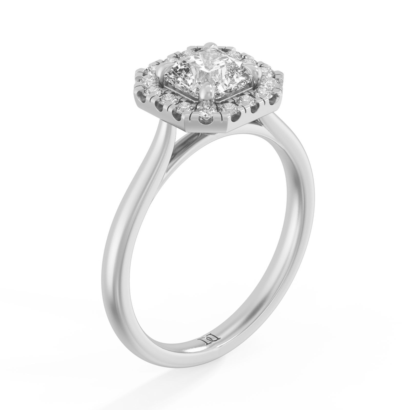 Frankie in 18k White Gold — view 2