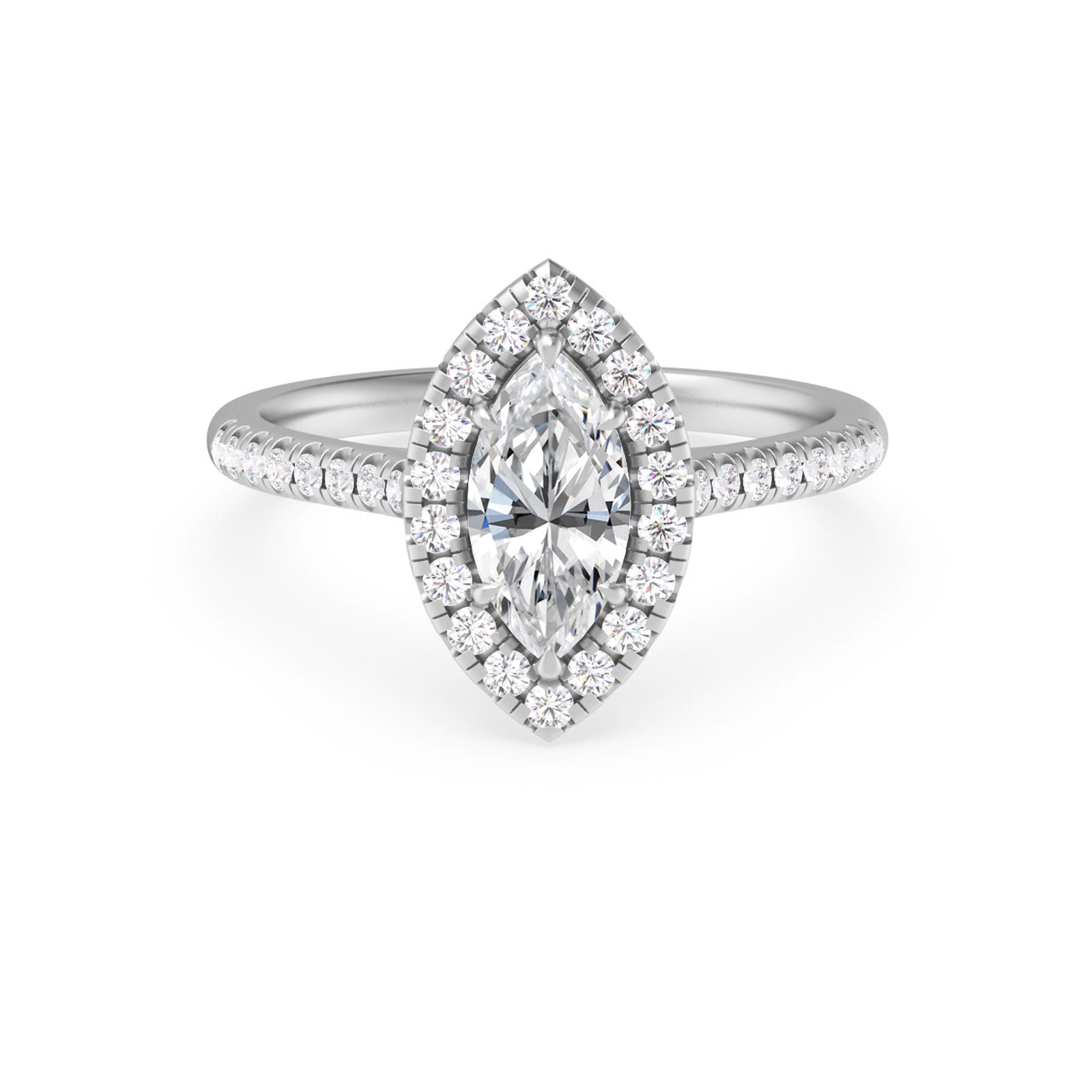 Lesly in 18k White Gold