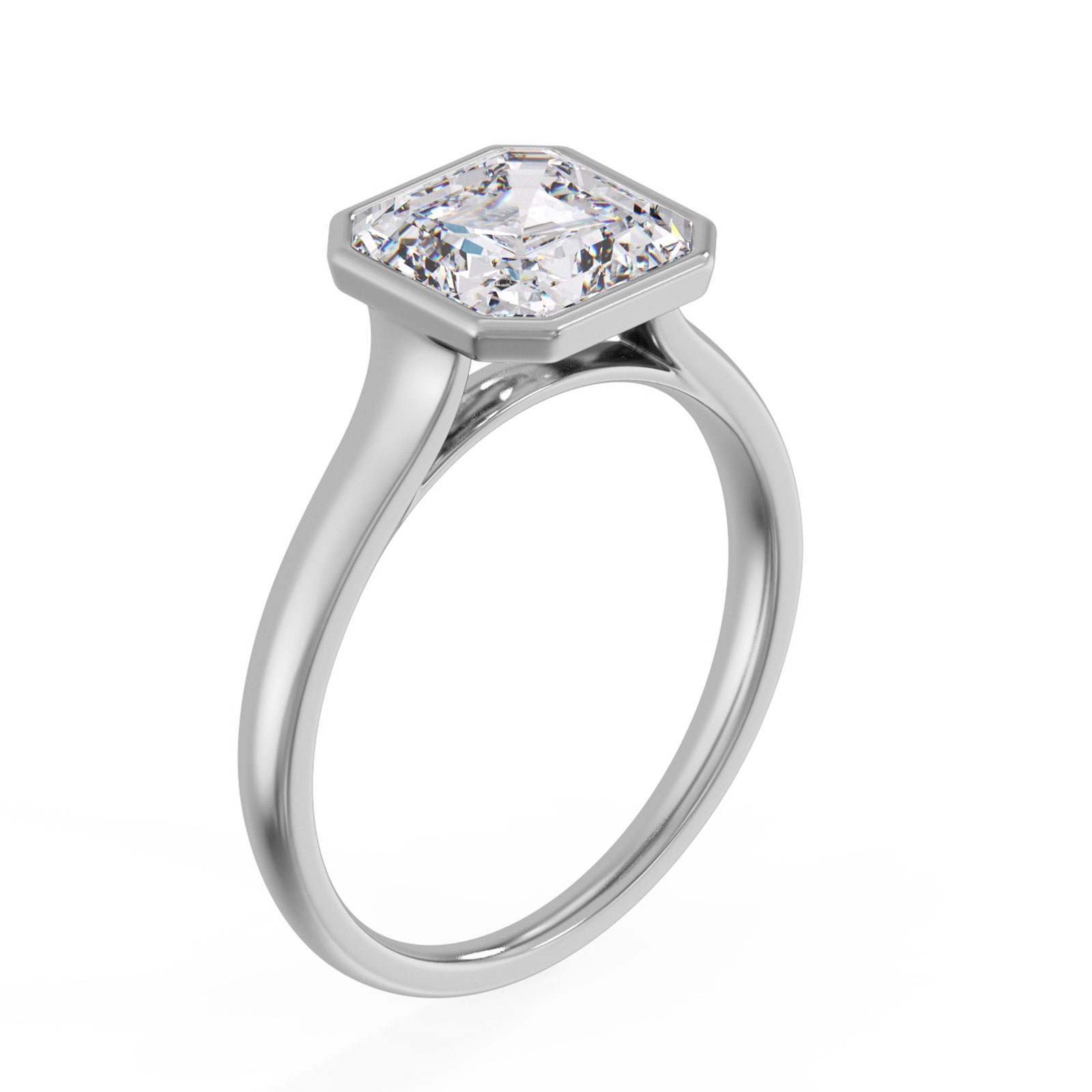 Haylee in 18k White Gold — view 2