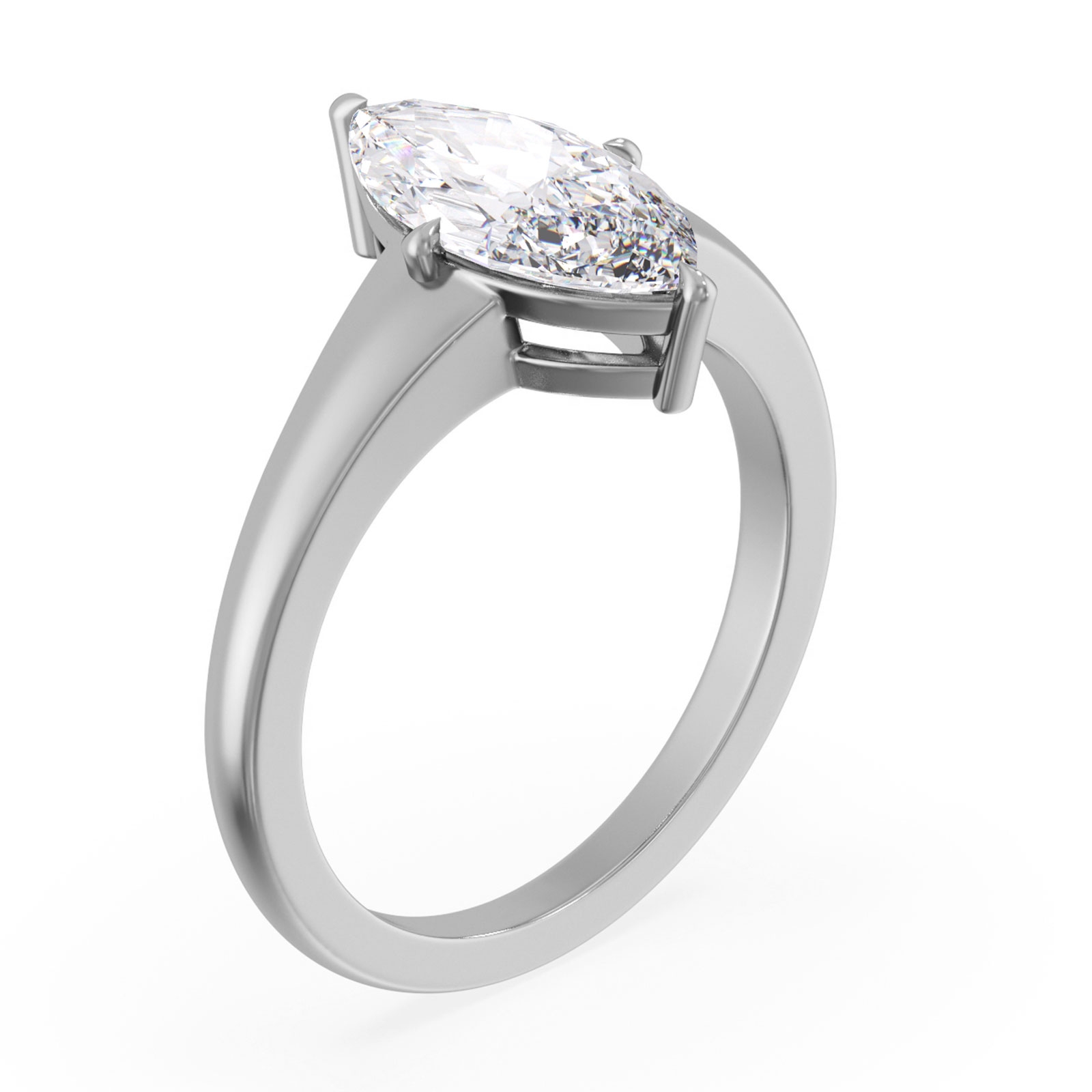 Gabrielle in 18k White Gold — view 2
