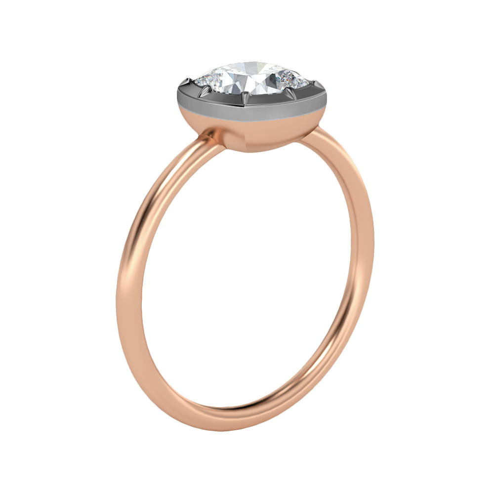 Brittany in 18k Rose Gold — view 2