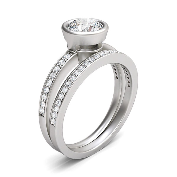 Lili in 18k White Gold
