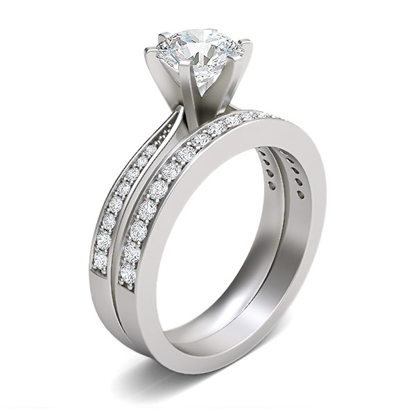 Chrissy in 18k White Gold