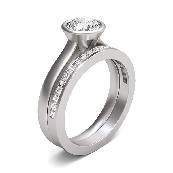 Zina in 18k White Gold