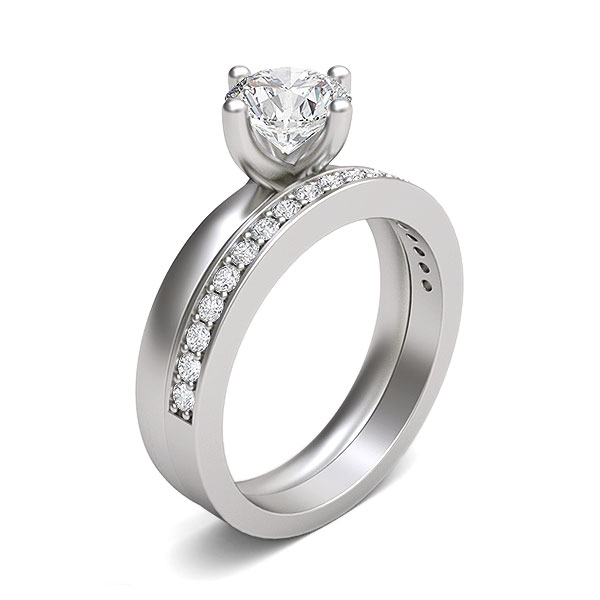 Sabina in 18k White Gold
