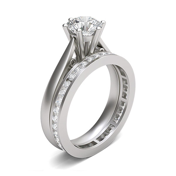Lucy in 18k White Gold