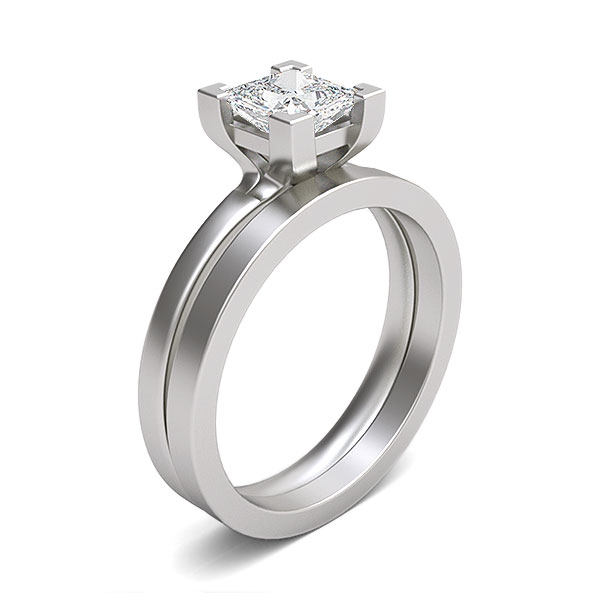 Suzie in 18k White Gold