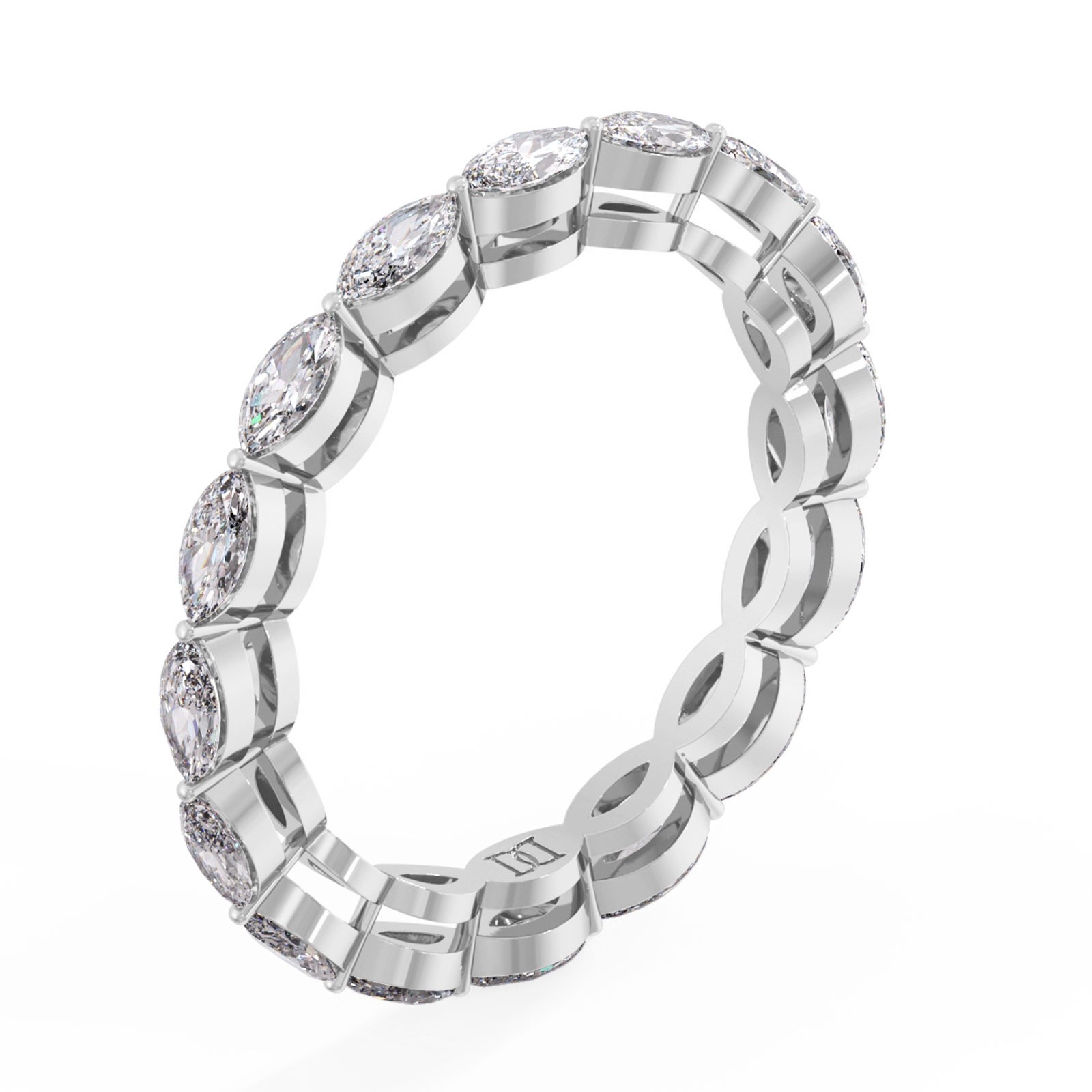Adelina in 18k White Gold — view 2