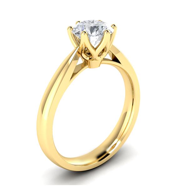 Kaylie in 18k Yellow Gold — view 3