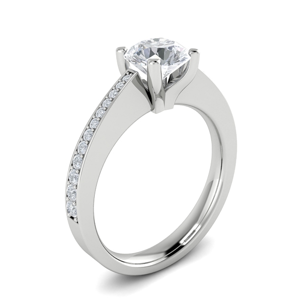 Lacey in 18k White Gold — view 3