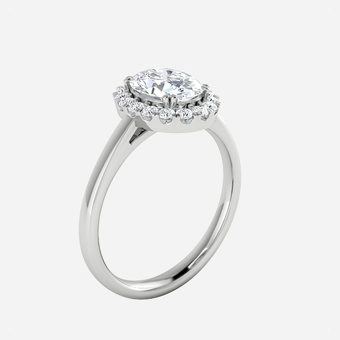 Elena in 18k White Gold — view 3