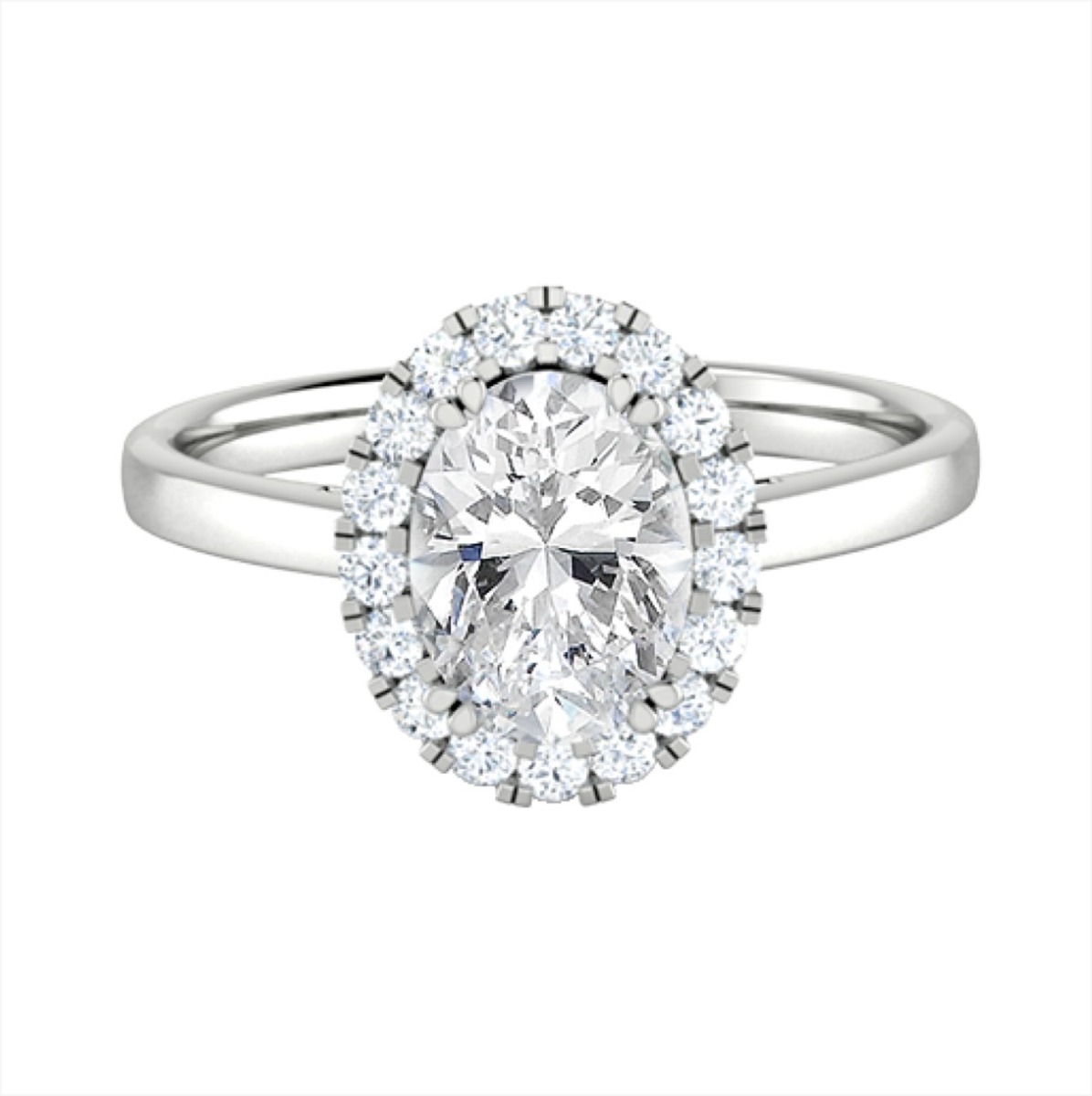 Elena in 18k White Gold