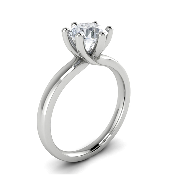Irene in 18k White Gold — view 3