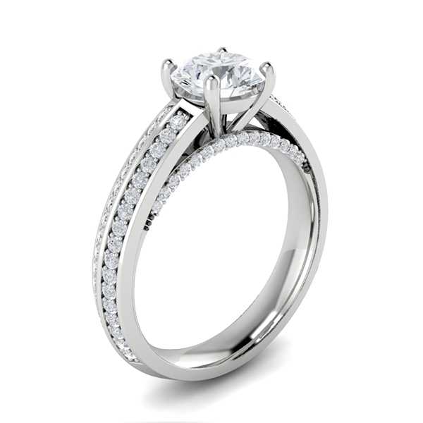 Megan in 18k White Gold — view 3