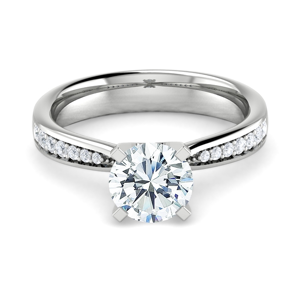 Lily in 18k White Gold