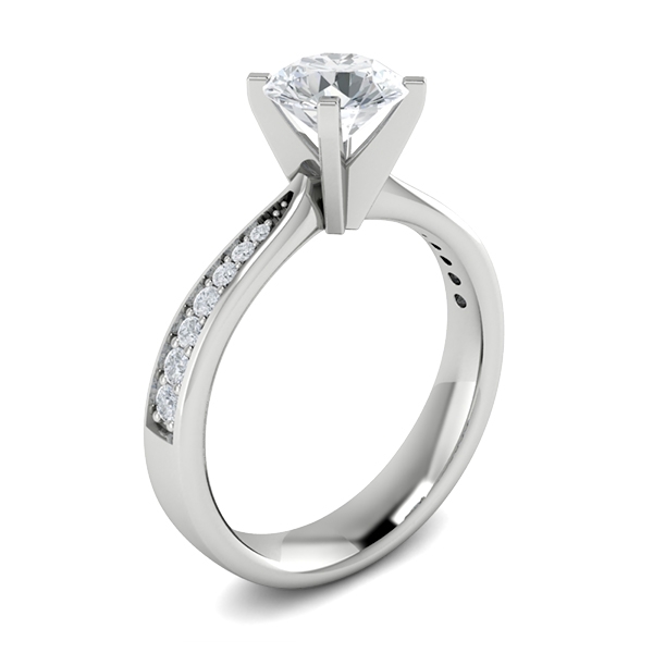 Lily in 18k White Gold — view 3