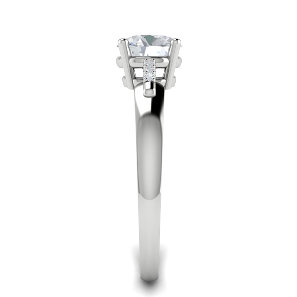 Aida in 18k White Gold — view 4