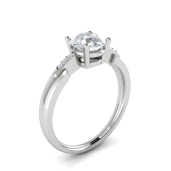 Aida in 18k White Gold — view 3