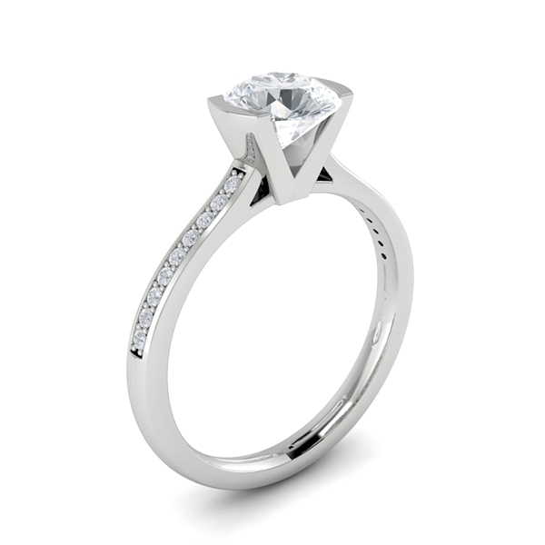 Carol in 18k White Gold — view 3