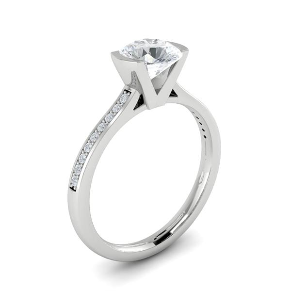 Carol in 18k White Gold — view 3