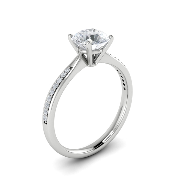 Carys in 18k White Gold — view 3