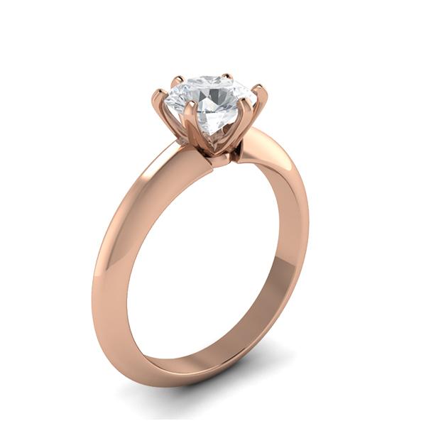 Ally in 18k Rose Gold — view 3