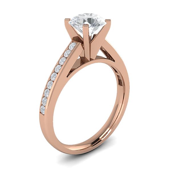 Alexa in 18k Rose Gold — view 3
