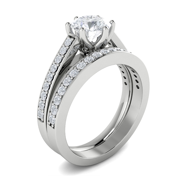 Cristal in 18k White Gold