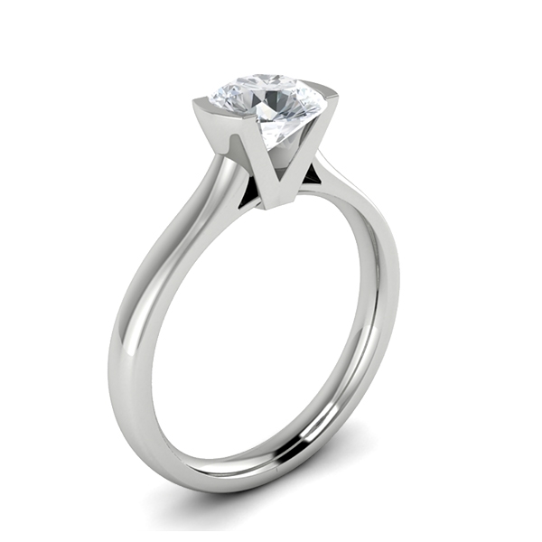 Christine in 18k White Gold — view 3