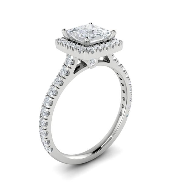 Ruby in 18k White Gold — view 3