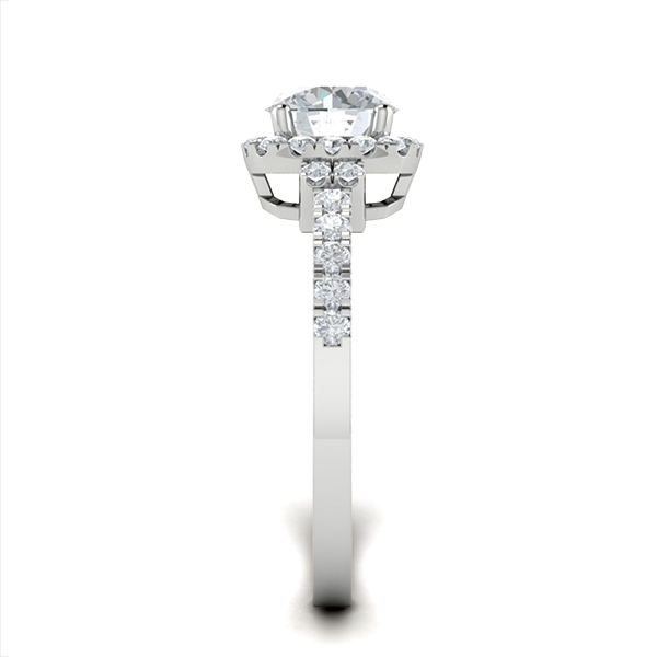 Opal in 18k White Gold — view 4