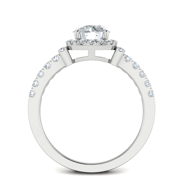 Opal in 18k White Gold — view 2
