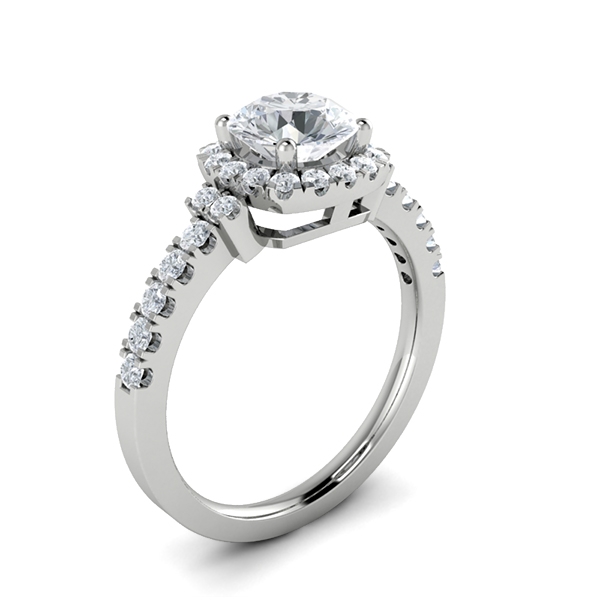 Opal in 18k White Gold — view 3