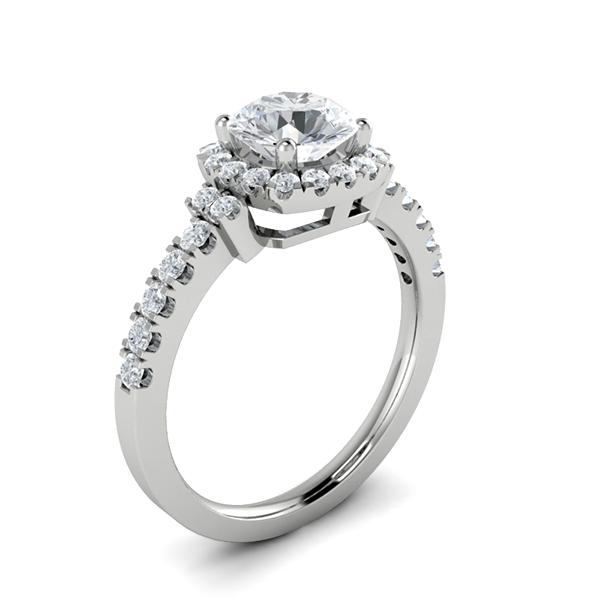 Opal in 18k White Gold — view 3
