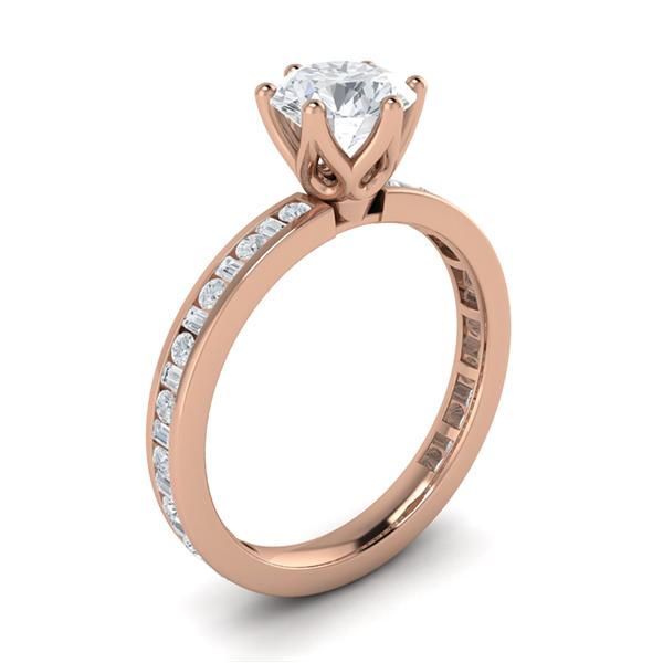 Jayla in 18k Rose Gold — view 3