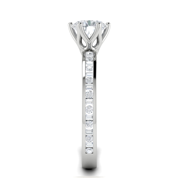 Jayla in 18k White Gold — view 4