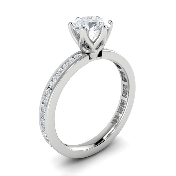 Jayla in 18k White Gold — view 3
