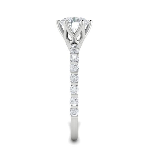 Verity in 18k White Gold — view 4