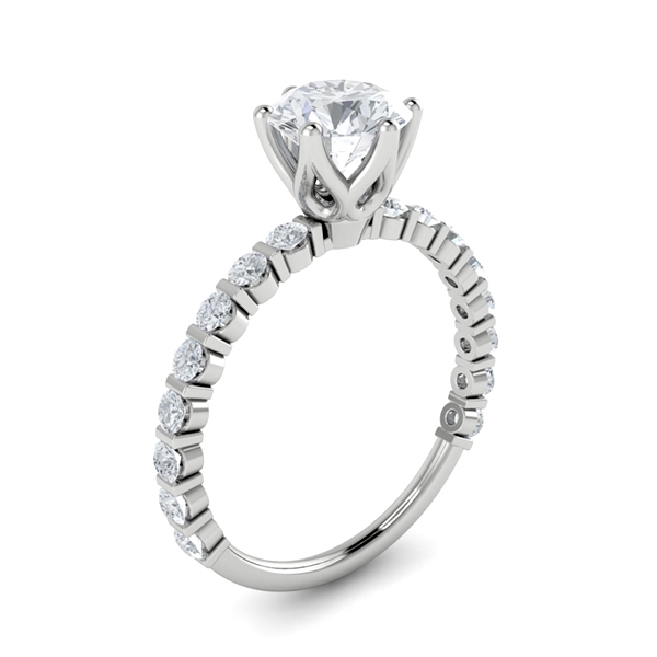 Verity in 18k White Gold — view 3