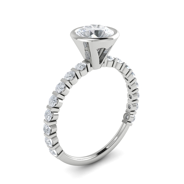 Stacy in 18k White Gold — view 3